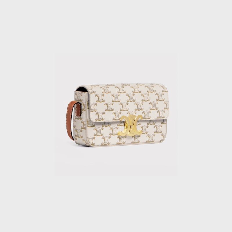 Celine BOLSO DE HOMBRO CLAUDE de piel de becerro y lona Triomphe Rebajas
