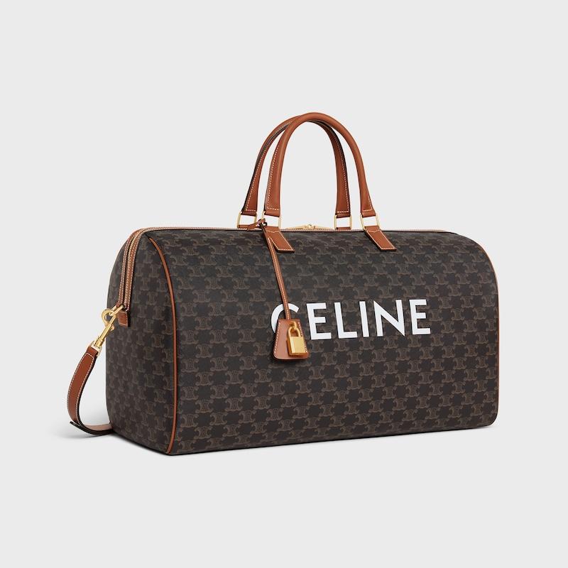 Celine Bolso Voyage grande de lona Triomphe con estampado Celine Ofertas