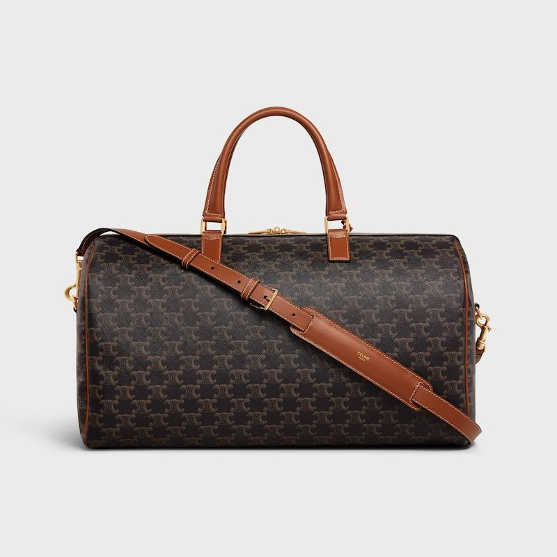 Celine BOLSA DE VIAJE MEDIANA DE LONA TRIOMPHE CON ESTAMPADO CELINE En oferta