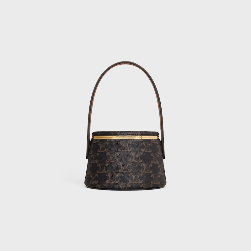 Celine MINAUDIERE CELINE NINA de PIEL DE CORDERO CON ESTAMPADO DE LONA TRIOMPHE Y PIEL DE BECERRO Rebajas de fábrica
