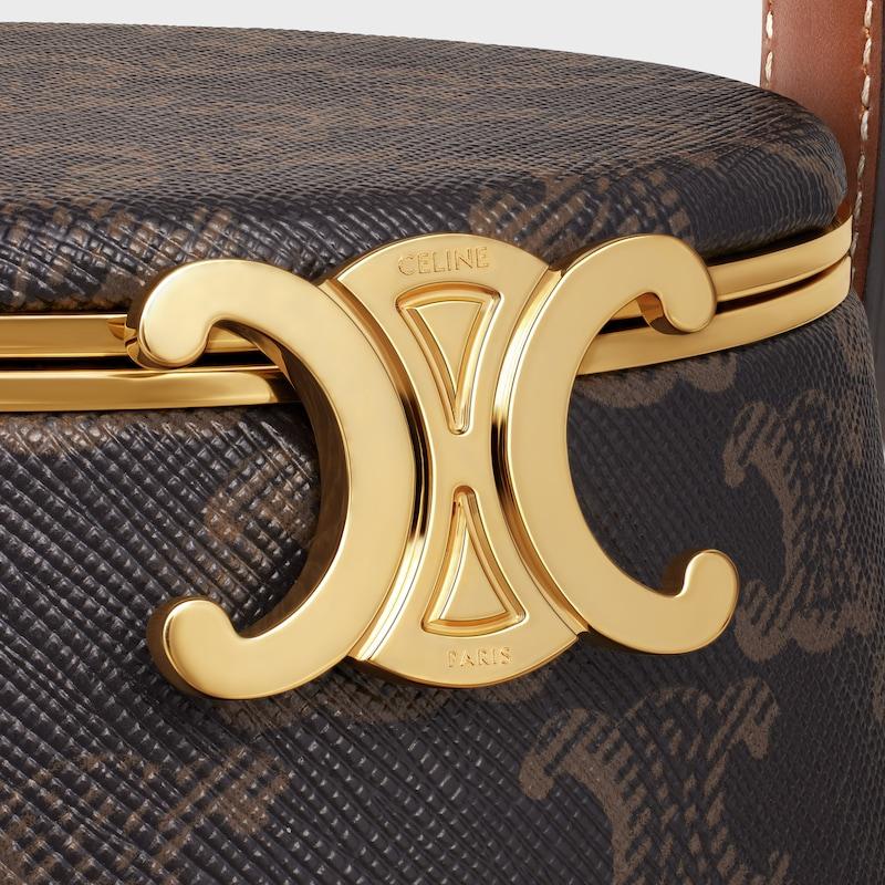Celine MINAUDIERE CELINE NINA de PIEL DE CORDERO CON ESTAMPADO DE LONA TRIOMPHE Y PIEL DE BECERRO Rebajas de fábrica