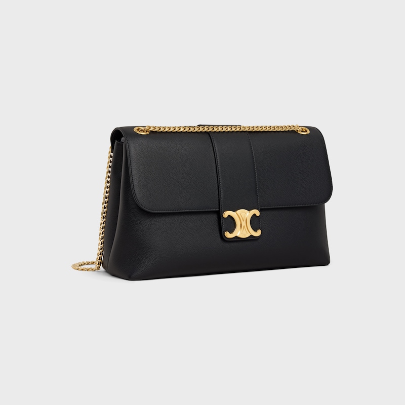 Celine BOLSO VICTOIRE CELINE GRANDE DE PIEL DE BECERRO FLEXIBLE CON TEXTURA GRANULADA Últimos 2 días