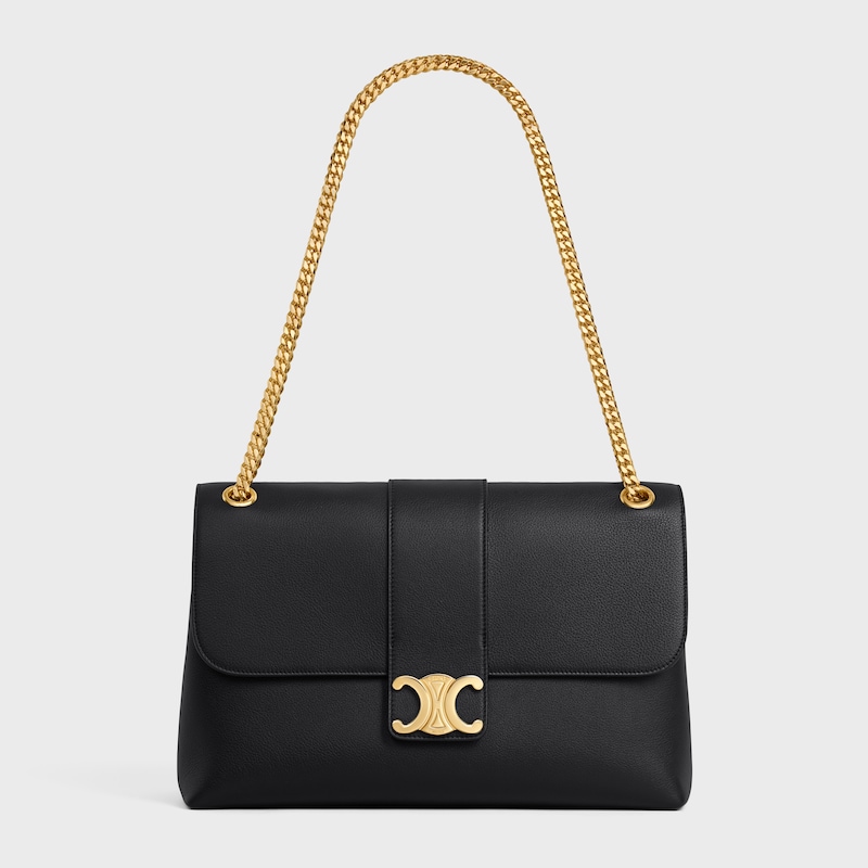 Celine BOLSO VICTOIRE CELINE GRANDE DE PIEL DE BECERRO FLEXIBLE CON TEXTURA GRANULADA Últimos 2 días