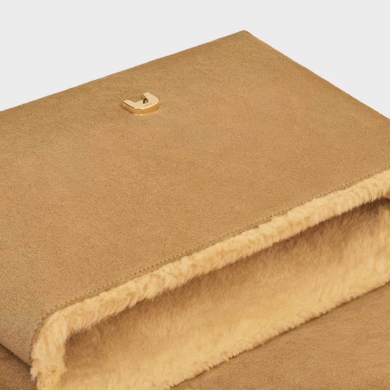Celine BOLSO VICTOIRE CELINE GRANDE DE ANTE DE PIEL DE BECERRO Y PIEL DE BORREGO Precio de fábrica