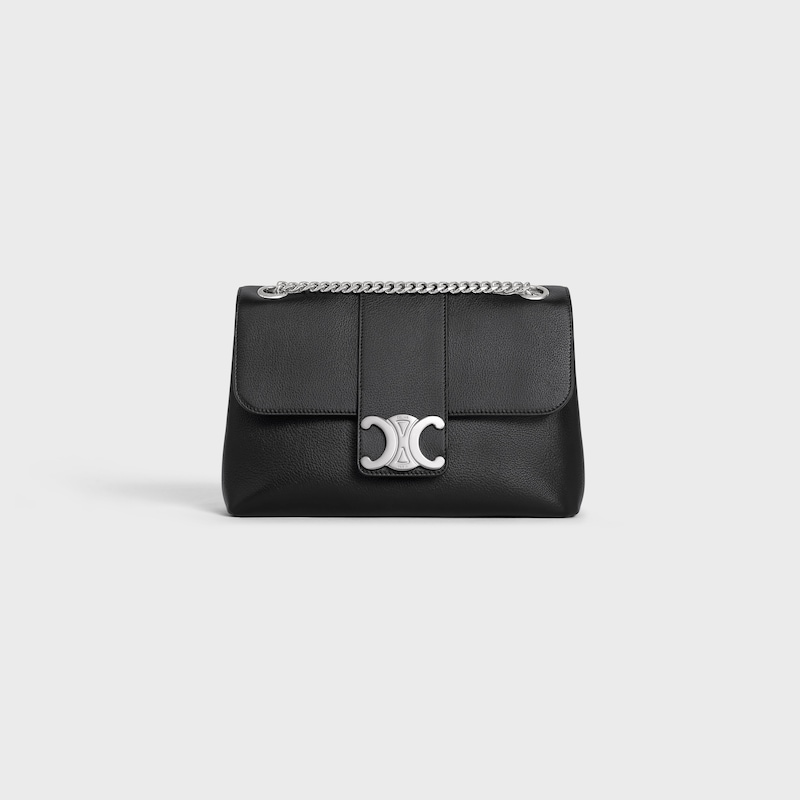 Celine BOLSO VICTOIRE CELINE MEDIANO DE PIEL DE BECERRO FLEXIBLE CON TEXTURA GRANULADA