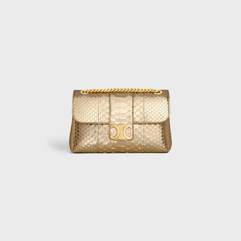 Celine BOLSO TEEN VICTOIRE CELINE DE PIEL DE PITÓN LAMINADA
