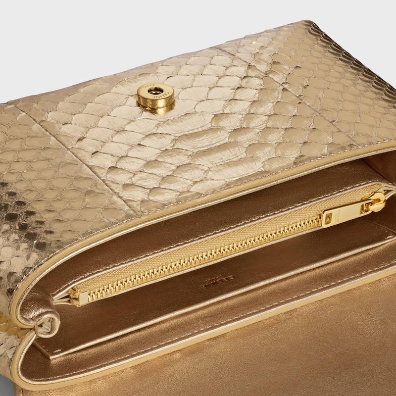Celine BOLSO TEEN VICTOIRE CELINE DE PIEL DE PITÓN LAMINADA En oferta