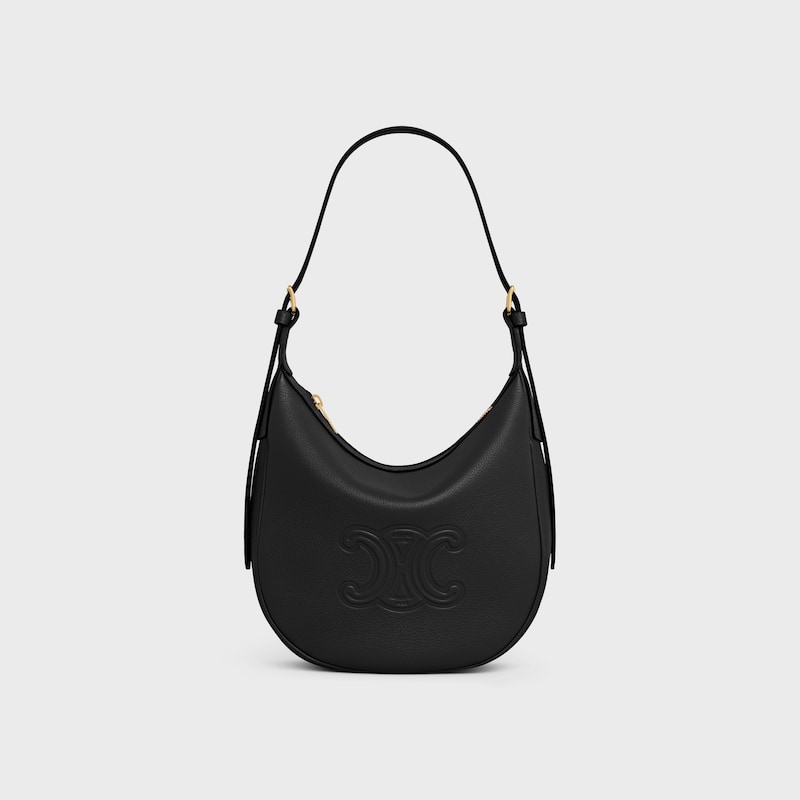 Celine BOLSO HELOÏSE PEQUEÑO DE PIEL TRIOMPHE Y PIEL DE BECERRO FLEXIBLE CON TEXTURA GRANULADA