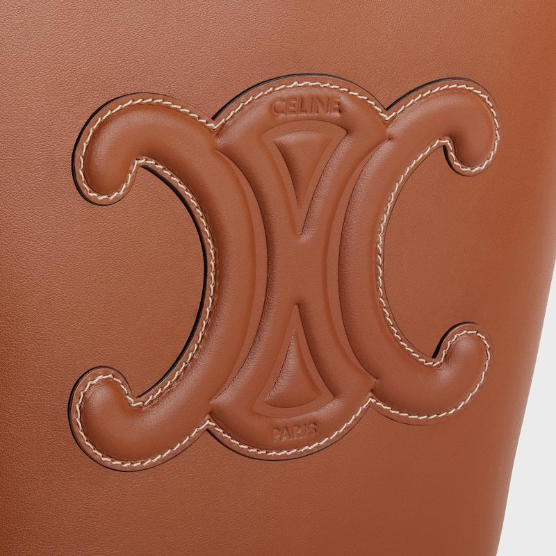 Celine BOLSO CUBO PEQUEÑO DE PIEL TRIOMPHE de piel de becerro lisa Precio ultrabajo
