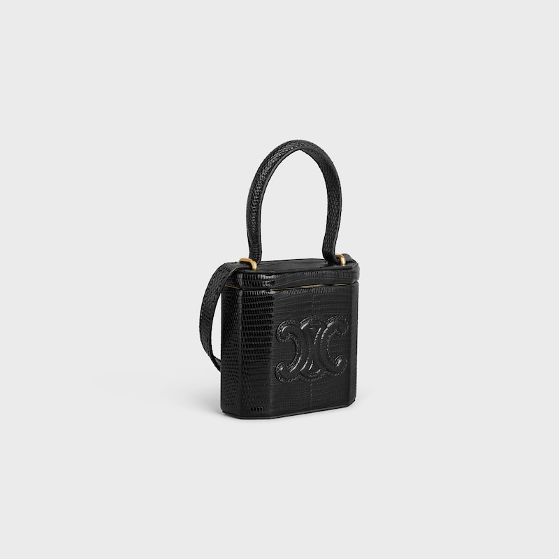 Celine Bolso con cierre de piel Triomphe y piel de lagarto Rebajas