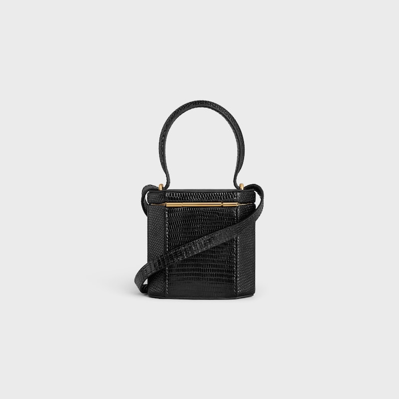 Celine Bolso con cierre de piel Triomphe y piel de lagarto Rebajas