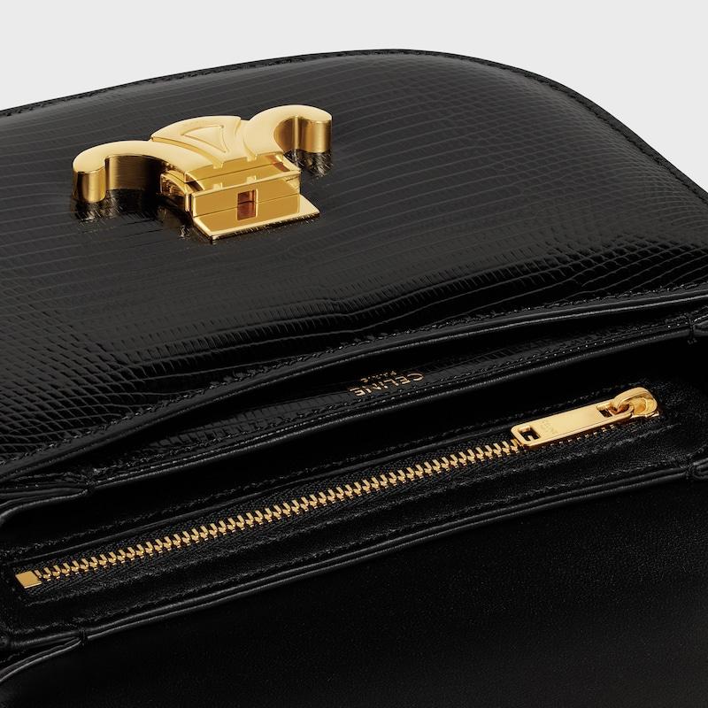 Celine BOLSO BESACE CON CADENA CLEA DE PIEL DE LAGARTO Venta caliente
