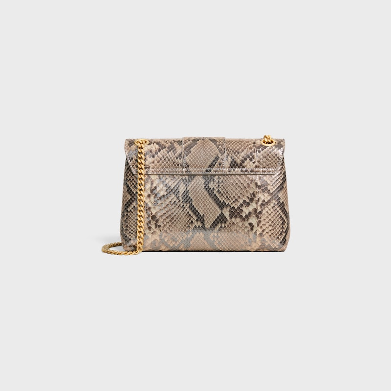 Celine BOLSO VICTOIRE CELINE MEDIANO DE PIEL DE PITÓN NACARADA Gran oferta
