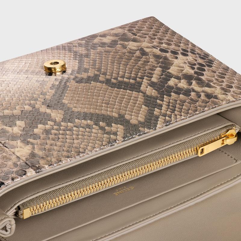 Celine BOLSO VICTOIRE CELINE MEDIANO DE PIEL DE PITÓN NACARADA Gran oferta