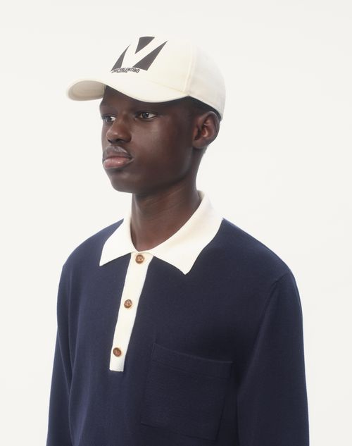 Valentino GORRA DE BÉISBOL DE ALGODÓN CON BORDADO CHEZ VALENTINO Oferta especial de fábrica