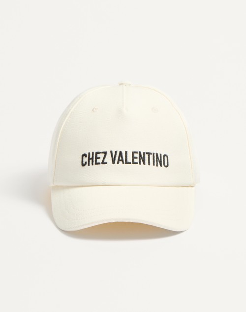 Valentino GORRA DE BÉISBOL DE ALGODÓN CON BORDADO CHEZ VALENTINO