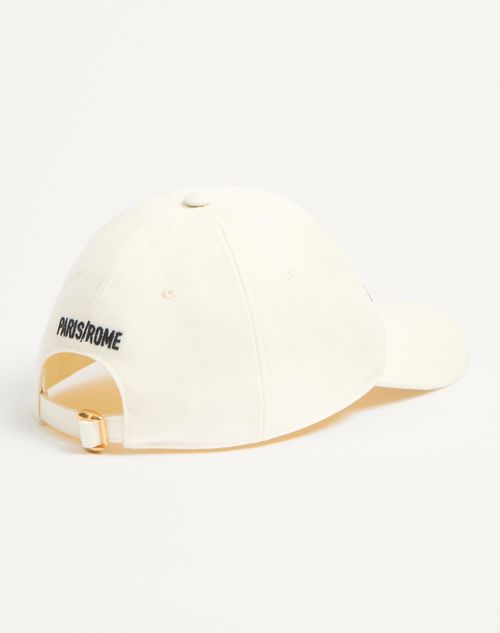 Valentino GORRA DE BÉISBOL DE ALGODÓN CON BORDADO CHEZ VALENTINO Promoción trimestral