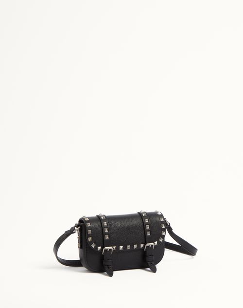 Valentino MINIBOLSO ROCKSTUD DE CUERO GRANEADO DE BECERRO Solo queda un día
