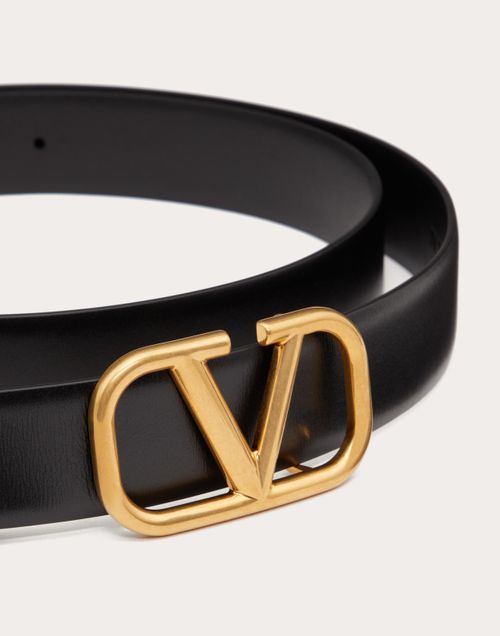 Valentino CINTURÓN VLOGO SIGNATURE DE PIEL DE BECERRO Mejor oferta