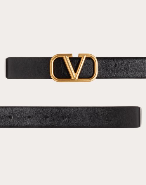 Valentino CINTURÓN VLOGO SIGNATURE DE PIEL DE BECERRO Mejor oferta