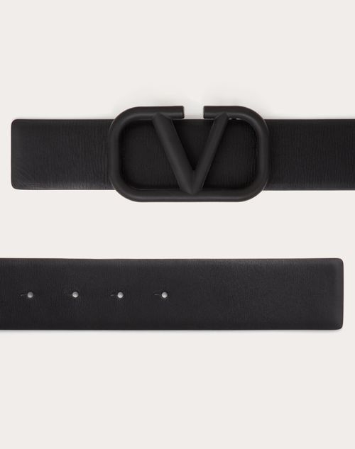 Valentino CINTURÓN VLOGO SIGNATURE DE PIEL DE BECERRO Rebajas top