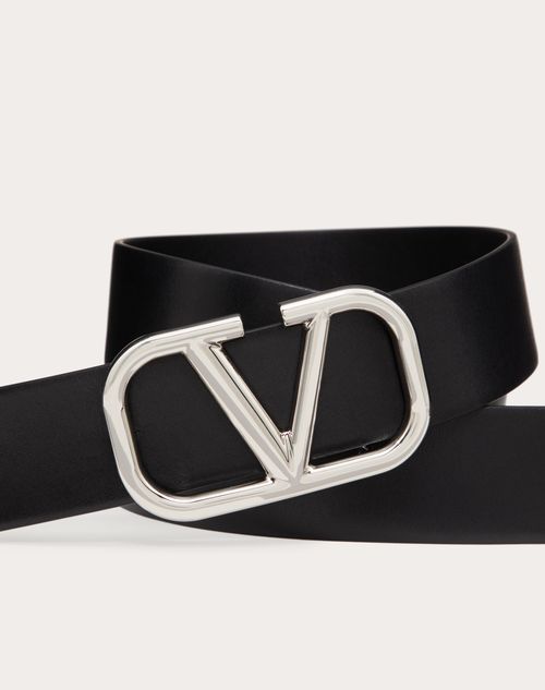 Valentino CINTURÓN VLOGO SIGNATURE DE PIEL DE BECERRO DE 40 MM DE ANCHO Envío gratis