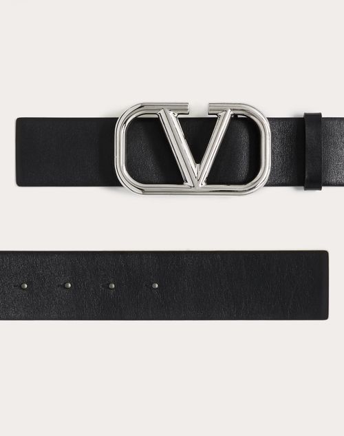 Valentino CINTURÓN VLOGO SIGNATURE DE PIEL DE BECERRO DE 40 MM DE ANCHO Envío gratis