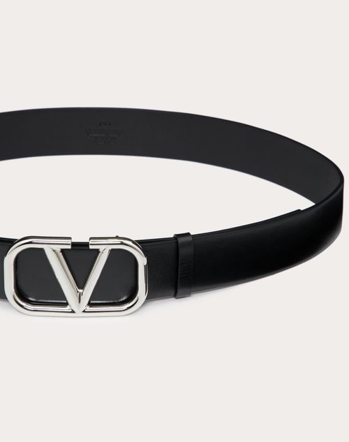 Valentino CINTURÓN VLOGO SIGNATURE DE PIEL DE BECERRO DE 40 MM DE ANCHO Envío gratis