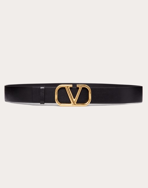 Valentino CINTURÓN VLOGO SIGNATURE DE PIEL DE BECERRO DE 40 MM DE ANCHO