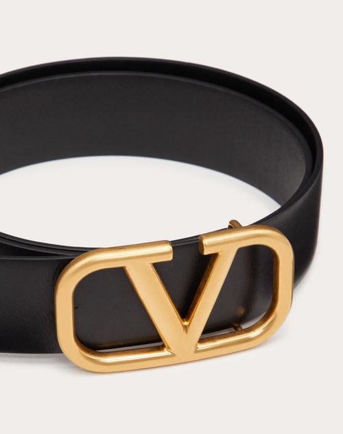 Valentino CINTURÓN VLOGO SIGNATURE DE PIEL DE BECERRO DE 40 MM DE ANCHO Envío gratis