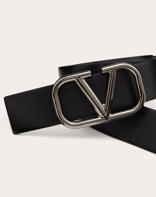 Valentino CINTURÓN VLOGO SIGNATURE DE PIEL DE BECERRO DE 40 MM DE ANCHO Últimos 3 días