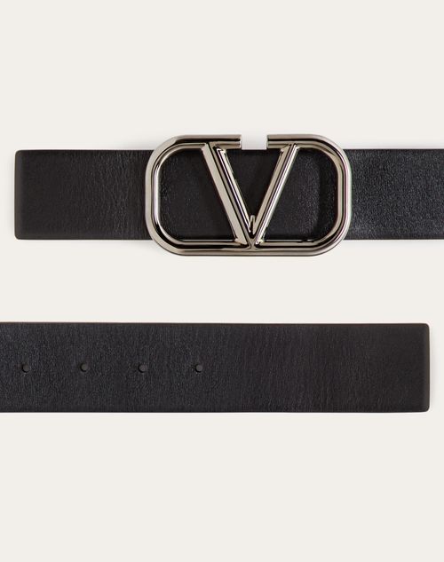 Valentino CINTURÓN VLOGO SIGNATURE DE PIEL DE BECERRO DE 40 MM DE ANCHO Últimos 3 días