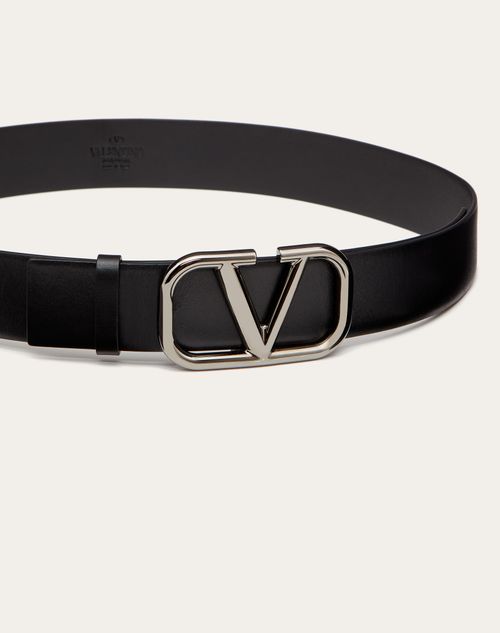 Valentino CINTURÓN VLOGO SIGNATURE DE PIEL DE BECERRO DE 40 MM DE ANCHO Últimos 3 días
