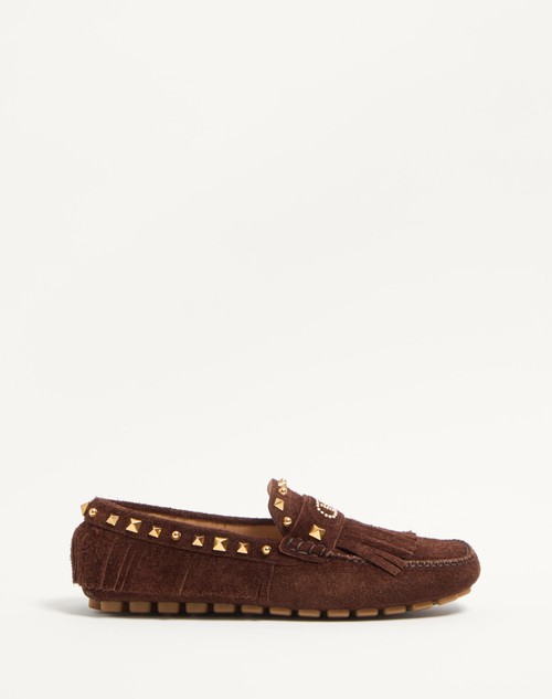 Valentino MOCASÍN FASTAWAY DRIVER DE SERRAJE CON FLECOS