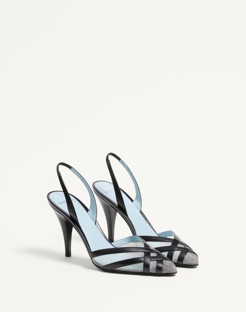Valentino ZAPATOS DE TACÓN IMPUDANCE EN PIEL DE CABRITILLA Y MALLA DE 90 MM Últimos 2 días