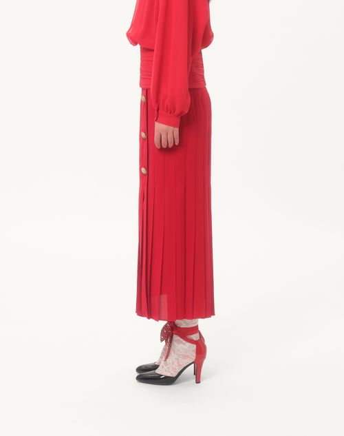 Valentino FALDA MIDI DE GEORGETTE Promoción por tiempo limitado