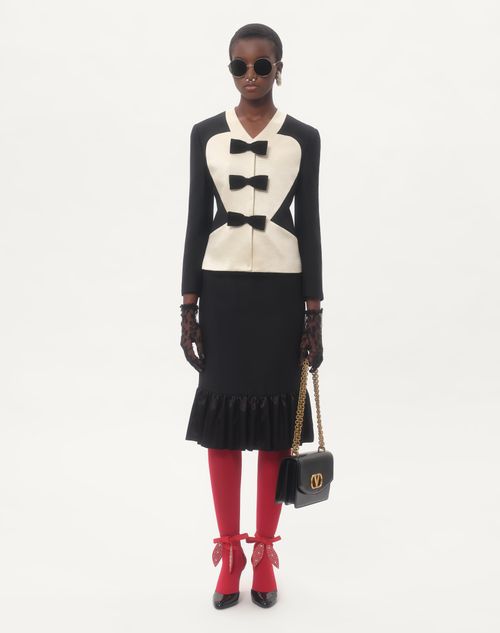 Valentino CHAQUETA DE CREPE COUTURE CON LAZOS Solo hoy