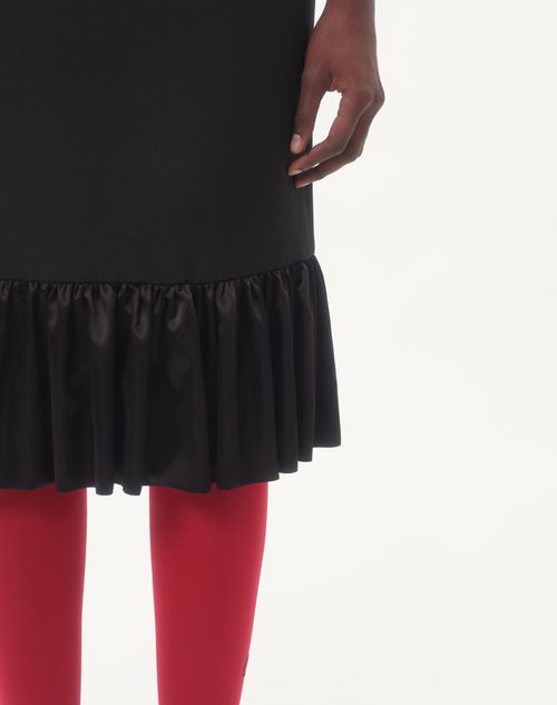 Valentino FALDA MIDI DE CREPE COUTURE Oferta especial de fábrica