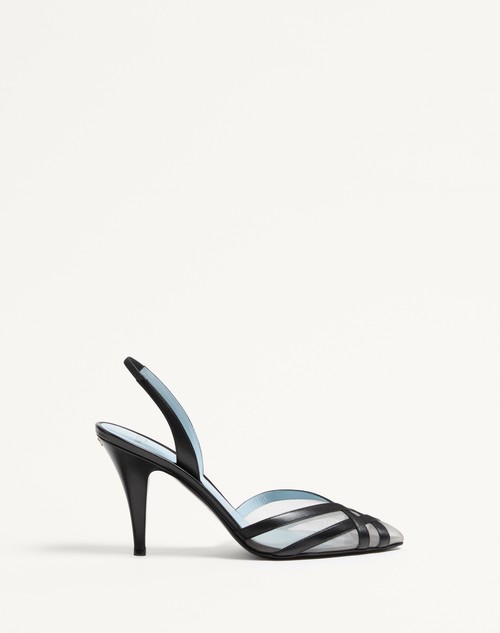Valentino ZAPATOS DE TACÓN IMPUDANCE EN PIEL DE CABRITILLA Y MALLA DE 90 MM