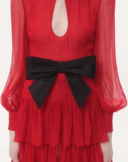 Valentino VESTIDO LARGO DE CHIFFON Envío internacional gratuito