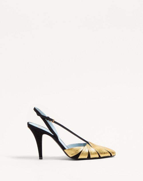 Valentino ZAPATOS DE TACÓN FOLIEFOLIAGE DE GAMUZA DE 90 MM
