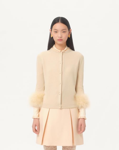 Valentino CÁRDIGAN CON PLUMAS Precios de Black Friday