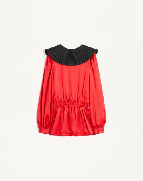 Valentino TOP DE SATÉN DOBLE