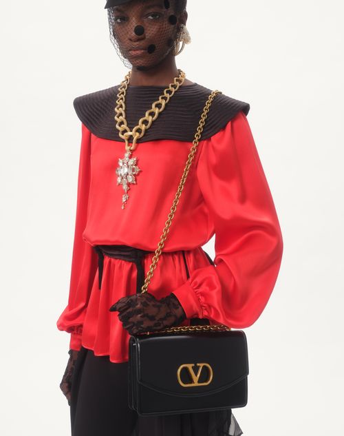 Valentino TOP DE SATÉN DOBLE Última moda