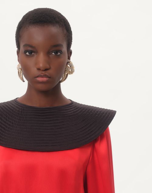 Valentino TOP DE SATÉN DOBLE Última moda