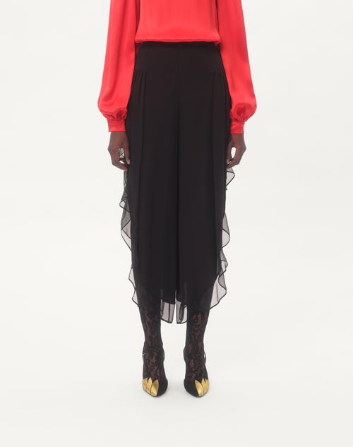 Valentino PANTALONES GLOBO DE GEORGETTE Descuento por venta flash
