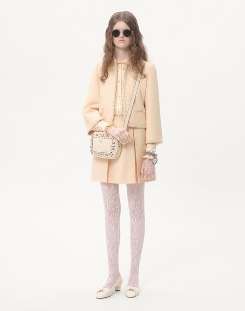 Valentino FALDA CORTA DE CREPE COUTURE Ofertas especiales