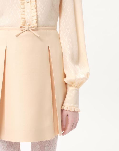 Valentino FALDA CORTA DE CREPE COUTURE Ofertas especiales