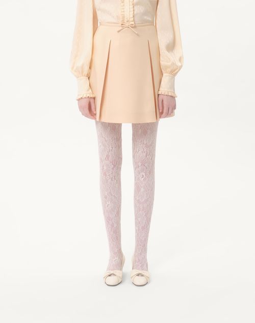 Valentino FALDA CORTA DE CREPE COUTURE Ofertas especiales
