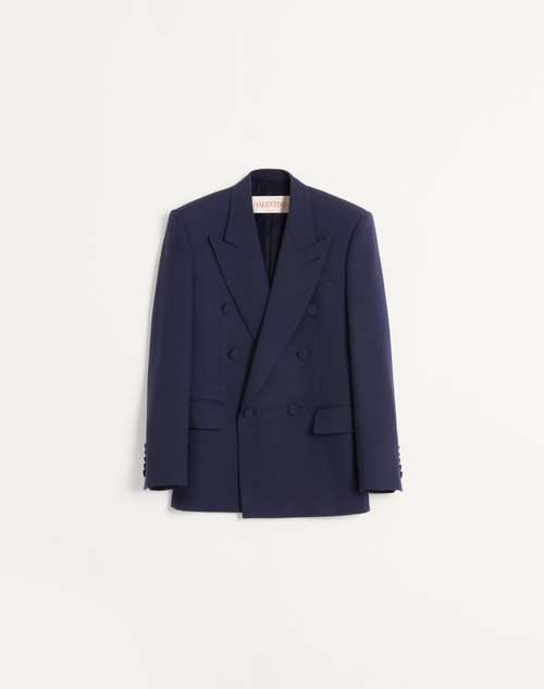 Valentino CHAQUETA CRUZADA DE GABARDINA DE LANA En línea